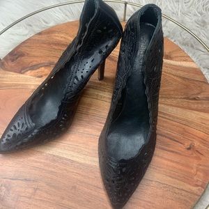 Nine West Floral Cutout Pumps